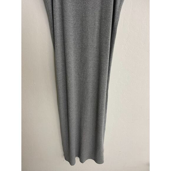 Allbirds S Tank Midi Dress Gray Ribbed Stretch Scoop Merino Wool Hemp Maxi NEW - Picture 4 of 9